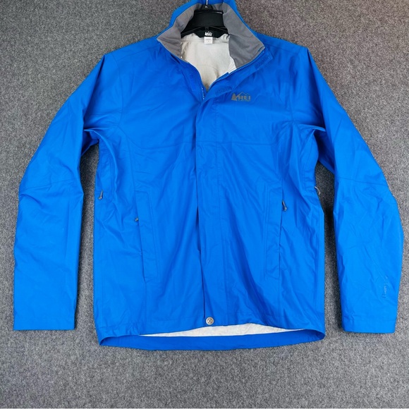 REI Other - REI Co-op Peak 2.5L Rain Jacket Mens S Blue Hooded Lightweight Waterproof Shell